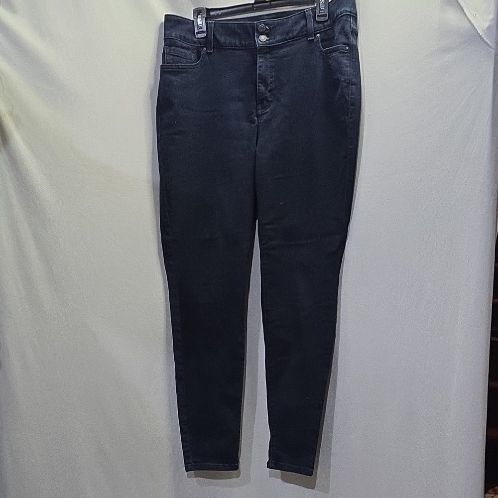 Womens Plus Size Dark Blue Lane Bryant Skinny Jeans